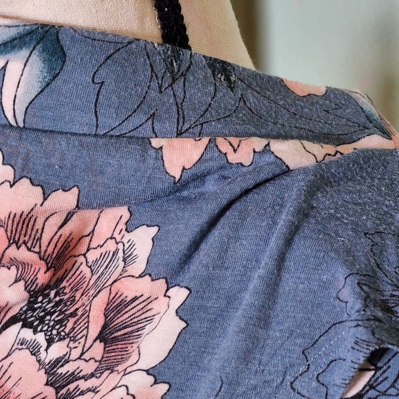 Charlotte Russe Blue Floral Maxi Skirt Small. - Picture 5 of 9